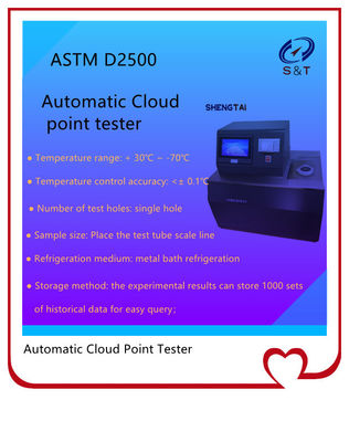 ASTM D2500 Petroleum Testing Instrument Automatic Cloud Point Tester