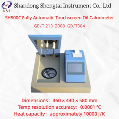 Fully Automatic Touchscreen Oil Calorimeter 300ml Oxygen Bomb 0.0001℃ Accuracy