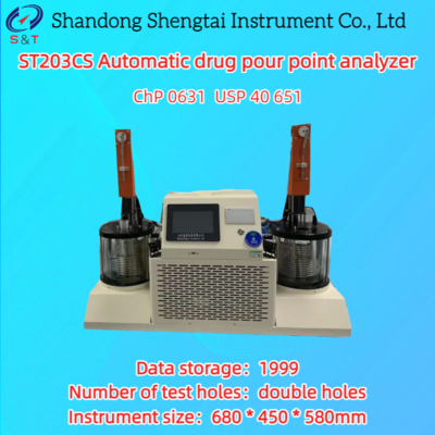 ST203CS Drug Pour Point Analyzer with 7-inch Touchscreen Display 16GB Storage and New Refrigeration Compressor