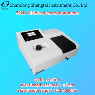 Visible Spectrophotometer Food Testing Biochemistry Spectra 4nm Noise ≤0.2%T 722N
