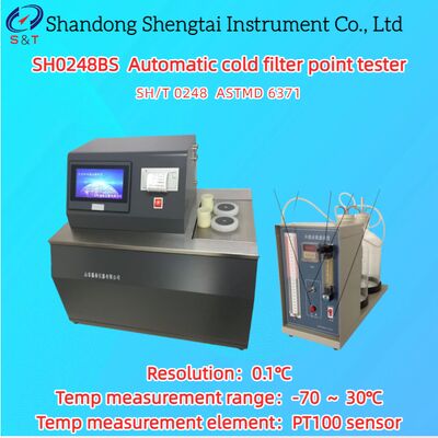 Automatic Cold Filter Point Tester -70 ～ 30℃ PT100 Sensor Air Cooling ASTMD 6371