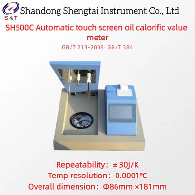 Automatic Touch Screen Oil Calorific Value Meter Rapid Oxygen Bomb Method GB/T 213