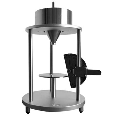 Magnesia Sand Dust Angle Of Repose Tester Funnel Taper 60º±0.5º 304 Stainless Steel ISO 4324