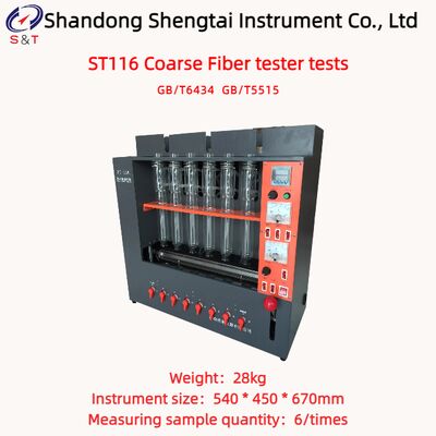 6 Work Units Coarse Fiber Tester Tests 990min Test Acid-Base Digestion GB/T 6434