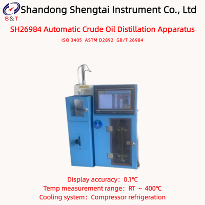 Auto Crude Oil Distillation Apparatus RT ～ 400℃ Compressor Refrigeration ASTM D2892