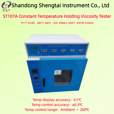 Constant Temp Holding Viscosity Analyzer Ambient ～ 200℃ EGO Overtemp Power Cut ASTM D3654