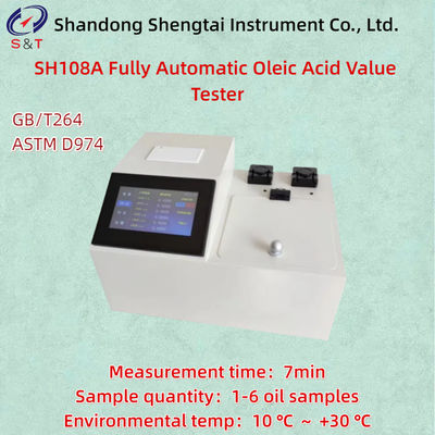 Tester di valore dell'acido oleico completamente automatico ASTM D974 1-6 Precisione dei campioni di olio ± 0,005 mgKOH/G