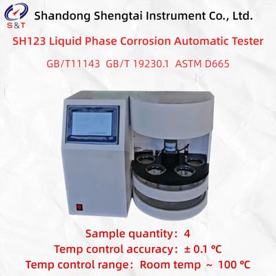 SH123 Tester automatico di corrosione in fase liquida 4 campioni PT100 Sensore ASTM D665