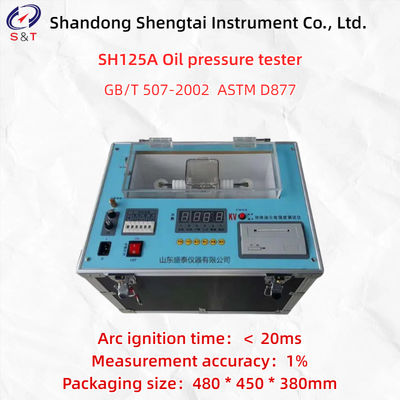 SH125A Tester di pressione dell'olio Metodo di rottura tensione Coppa di olio Gap 2,5 mm ASTM D877