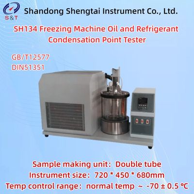 Freezing Machine Oil And Refrigerant Condensation Point Tester Double Tube DIN51351