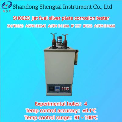 Tester di corrosione per piastra d'argento per carburante per jet 4 fori Sensore PT100 RT - 100℃ ASTM D3241