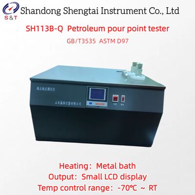 2 Sets Petroleum Pour Point Tester Metal Bath Small LCD Display Accuracy 0.5℃ ASTM D97