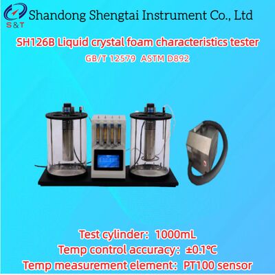 2 Tester delle caratteristiche della schiuma di cristallo liquido in vasca da bagno 5    100 °C PT100 Sensore ASTM D892