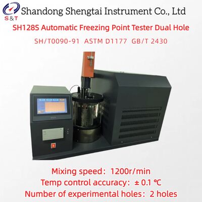 Tester automatico del punto di congelamento a due fori -70℃ ～ +30 ℃ Agitazione 1200 giri/min ASTM D1177