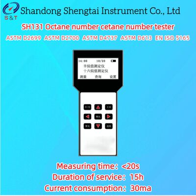 Tester per benzina diesel numero di ottano e cetano CN 20 - 100 Misura <20s ASTM D2699