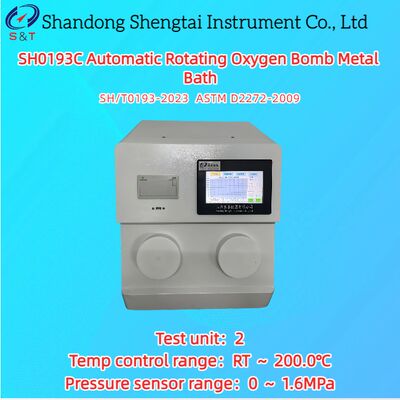 2 fori Tester automatico rotante per bombe di ossigeno 0    1.6MPa RT    200.0°C ASTM D2272