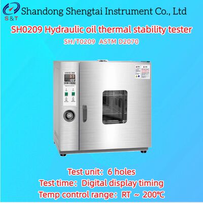 6 fori Tester di stabilità termica dell'olio idraulico RT ¥ 200°C Ingotti di alluminio A1-3 ASTM D2070