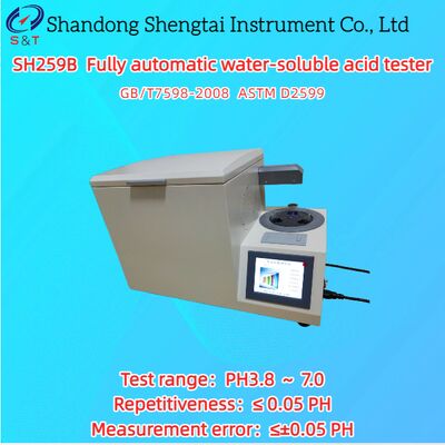 Tester acido solubile in acqua completamente automatico PH3.8 ～ 7.0 Metodo colorimetrico ASTM D2599