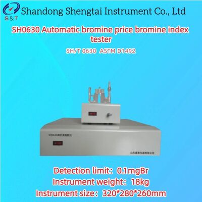 Prezzo automatico del bromo Tester indice di bromo Prezzo del bromo 0,1 GBr ~ 500 GBr / 100 g Olio ASTM D1492