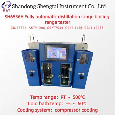 Fully Automatic Distillation Range Boiling Range Tester RT ～ 500℃ Compressor Cooling ASTM D86