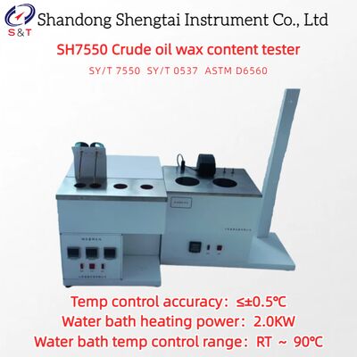 4 fori grezzo petrolio cera contenuto tester bagno d'acqua RT ~ 90 ℃ display digitale a LED ASTM D6560