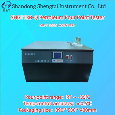 2 fori Testatore di punto di versamento del petrolio RT    -50°C Punto di versamento RT    -35°C Bagno metallico ASTM D97