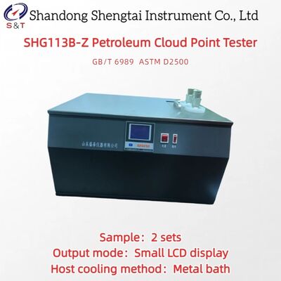 Tester di punto di nuvola di olio lubrificante diesel a doppio obiettivo RT ¢ 50°C Bagno metallico ASTM D2500