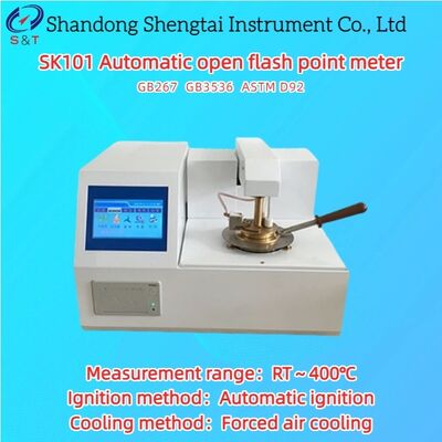 Metro automatico di punto di infiammazione aperto per il settore petrolchimico RT ¥ 400°C raffreddamento forzato con aria ASTM D92