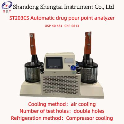 Analisi automatico del punto di versamento del farmaco a doppio foro -10 °C     +170 °C raffreddamento ad aria USP 40 651