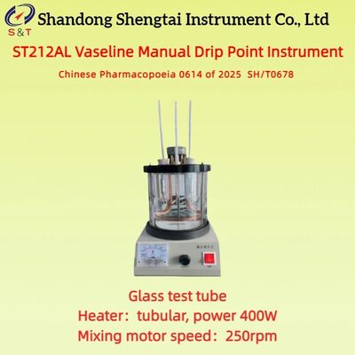 Strumento manuale per il punto di gocciolamento di petrolato bianco 12*100 mm tubo di prova in vetro SH/T0678