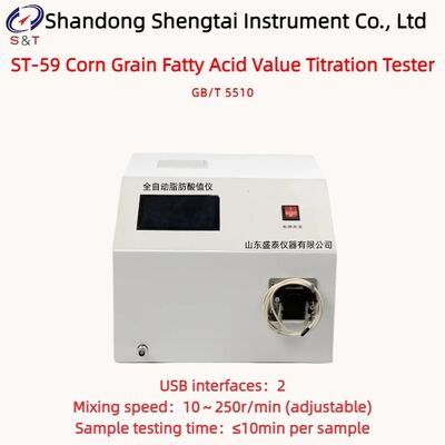 Tester di titolazione del valore degli acidi grassi di grano di mais 0 - 300 mg KOH/100 g doppie porte USB GB/T 5510