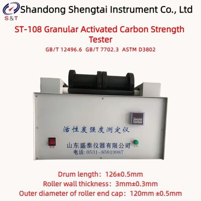 Tester di resistenza al carbone attivo granulare Velocità 50 ± 2 R/Min Preselezione 5min ASTM D3802