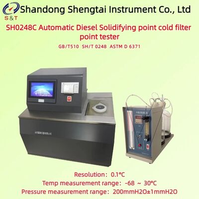 ASTMD 6371 Filtro a freddo Punto di attacco Punto di solidificazione Tester -68 ‡ 30°C Singolo foro