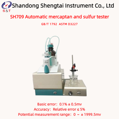 ASTM D3227 Distillato di combustibili Mercaptan Sulfur Tester 0 ± 1999.5mv Metodo potenziometrico