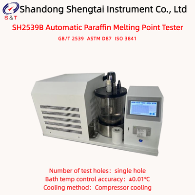 Analizzatore automatico del punto di fusione della paraffina a foro singolo 0°C ~ 120°C Potenza totale 800W ASTM D87