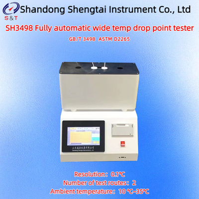 2 fori analizzatore del punto di caduta a temperatura ampia completamente automatico RT ¢ 400°C Display a cristalli liquidi ASTM D2265