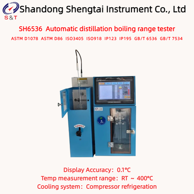 ASTM D86 Automatic Diesel Distillation Apparatus Boiling Range RT ～ 400°C Touchscreen