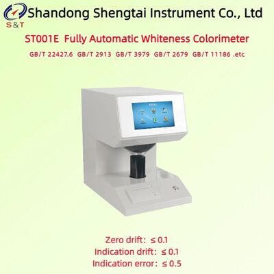 Colorimetro di bianchezza completamente automatico Coordinate di colore 0,0001 Display digitale LCD da 7 pollici ASTM E313