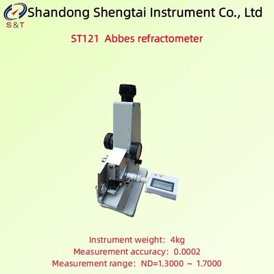 Rifrattometro di Abbe 0℃ ～ 70℃ Misura ND=1.3000 ～ 1.7000 Liquido Trasparente e Semitrasparente ST121